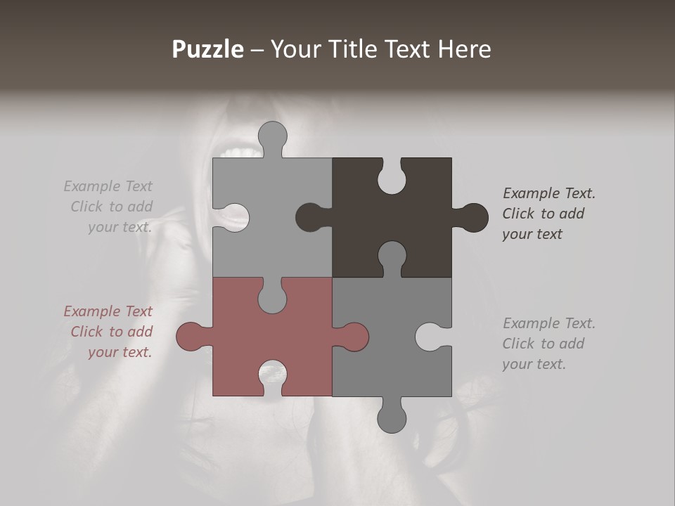 Health Orange Half PowerPoint Template