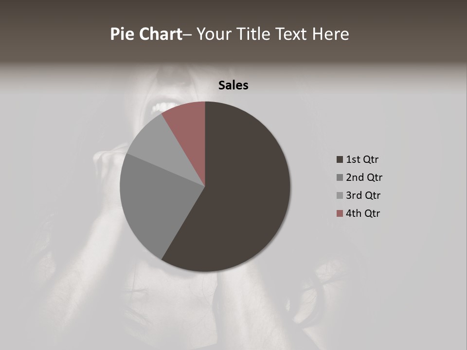 Health Orange Half PowerPoint Template