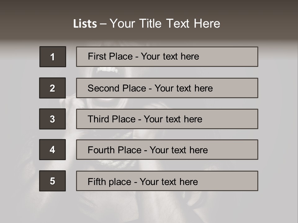 Health Orange Half PowerPoint Template