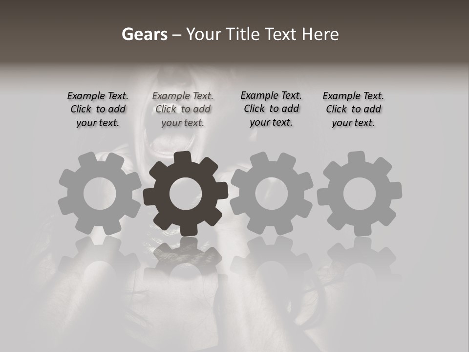 Health Orange Half PowerPoint Template