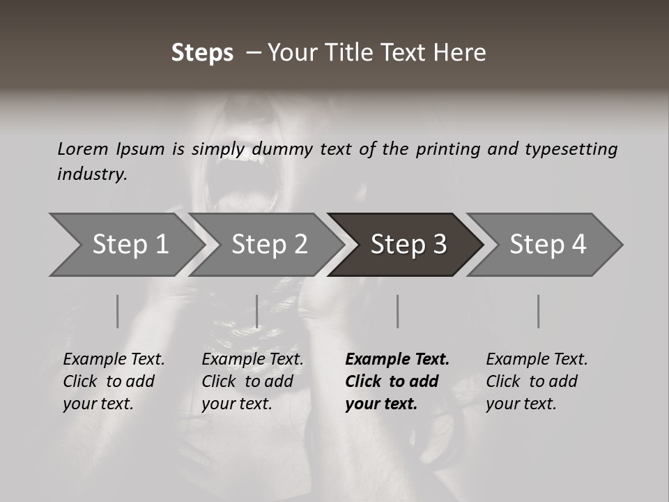 Health Orange Half PowerPoint Template