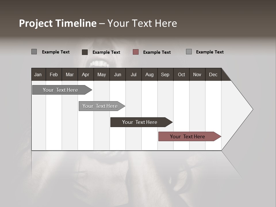Health Orange Half PowerPoint Template