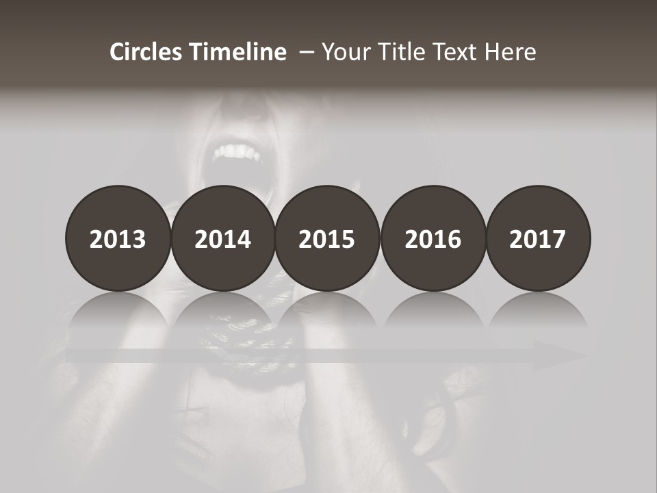 Health Orange Half PowerPoint Template