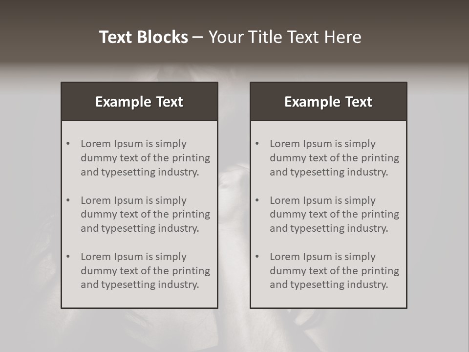 Health Orange Half PowerPoint Template