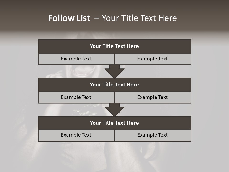 Health Orange Half PowerPoint Template