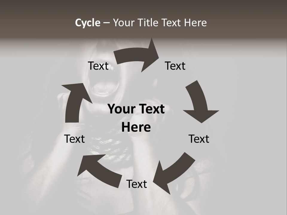 Health Orange Half PowerPoint Template