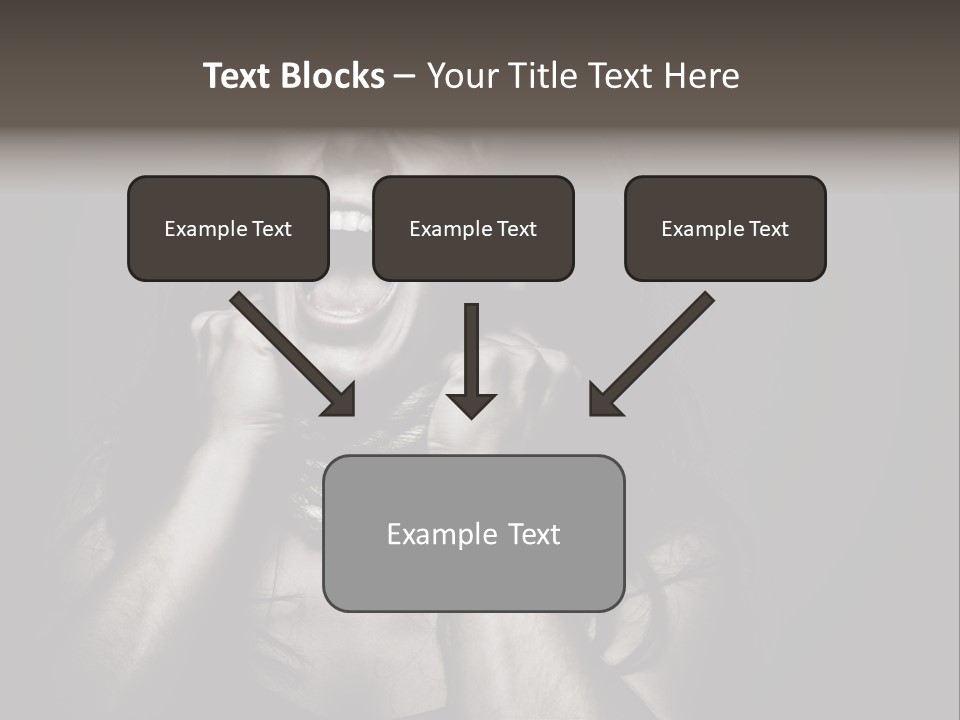 Health Orange Half PowerPoint Template