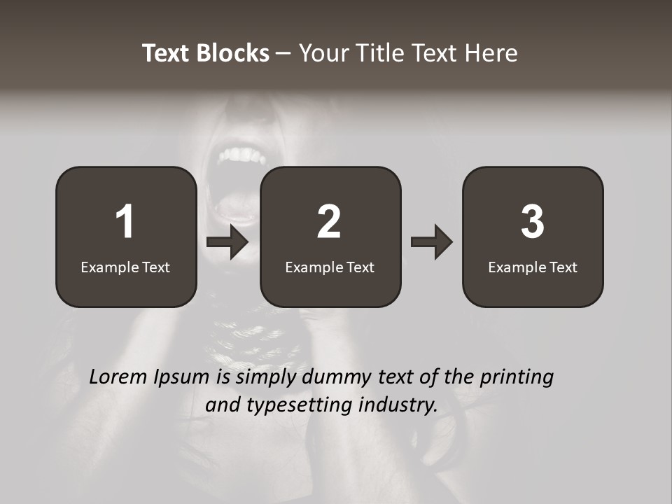 Health Orange Half PowerPoint Template