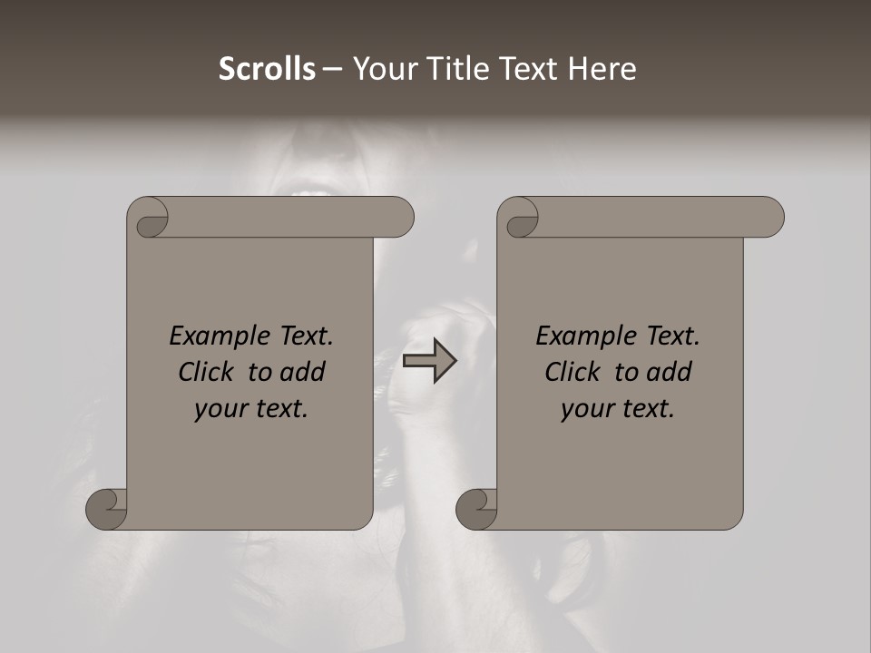 Health Orange Half PowerPoint Template
