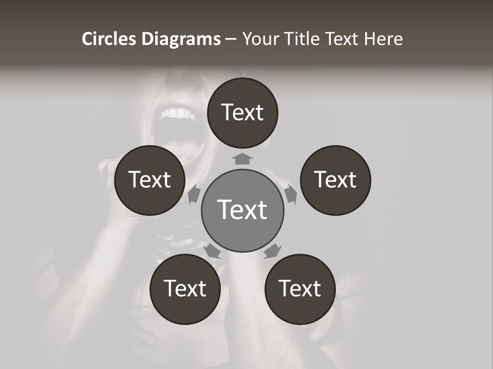 Health Orange Half PowerPoint Template