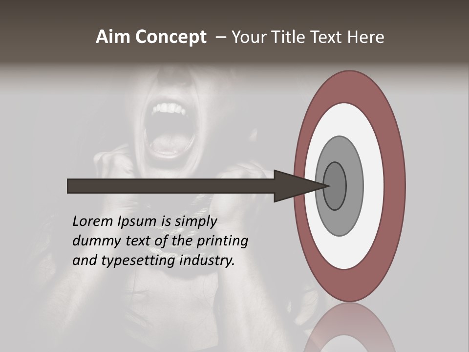 Health Orange Half PowerPoint Template