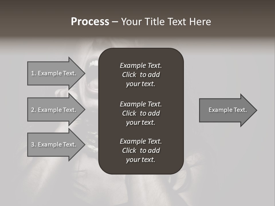 Health Orange Half PowerPoint Template