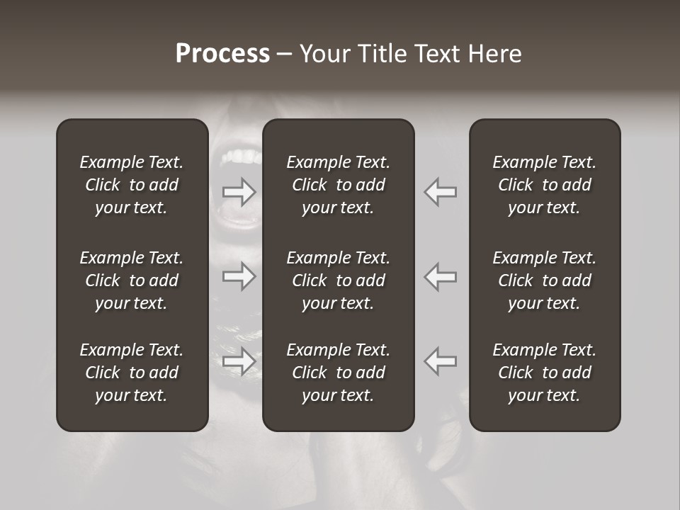 Health Orange Half PowerPoint Template