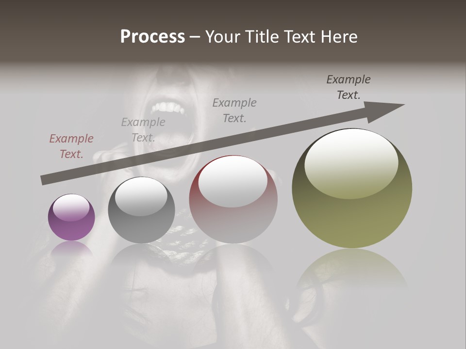 Health Orange Half PowerPoint Template