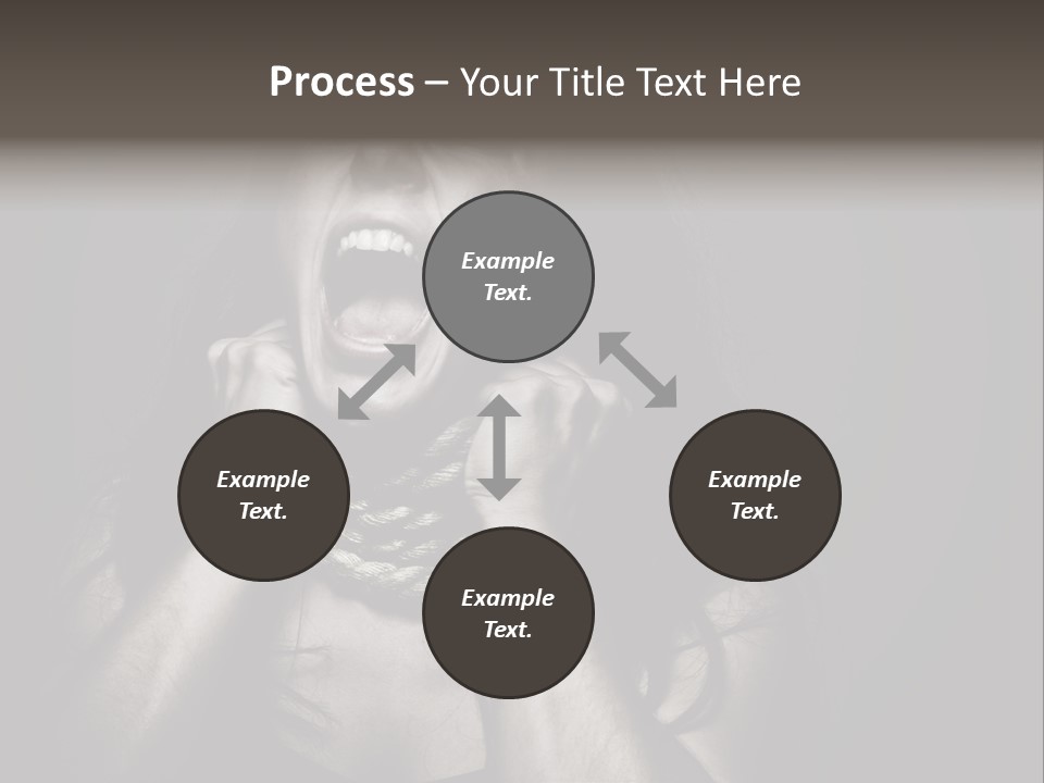 Health Orange Half PowerPoint Template