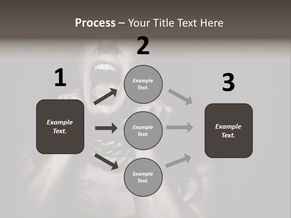 Health Orange Half PowerPoint Template
