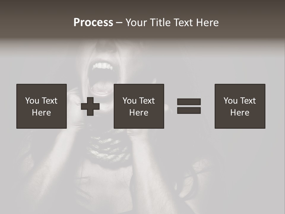 Health Orange Half PowerPoint Template