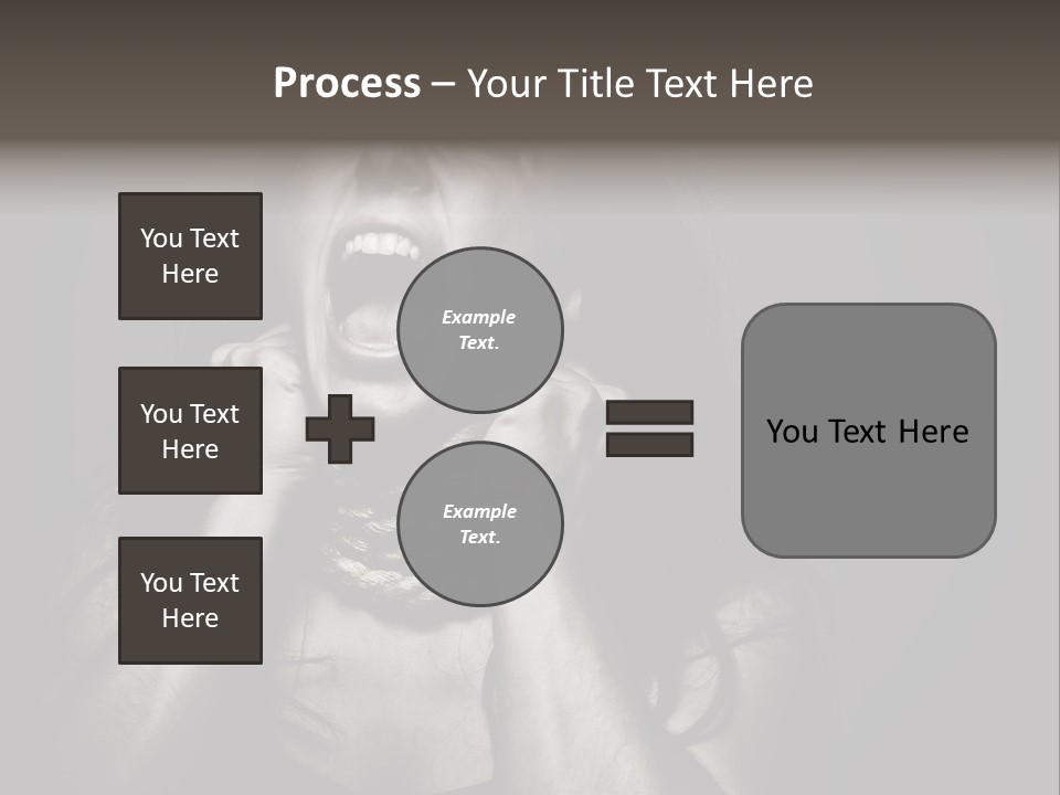 Health Orange Half PowerPoint Template