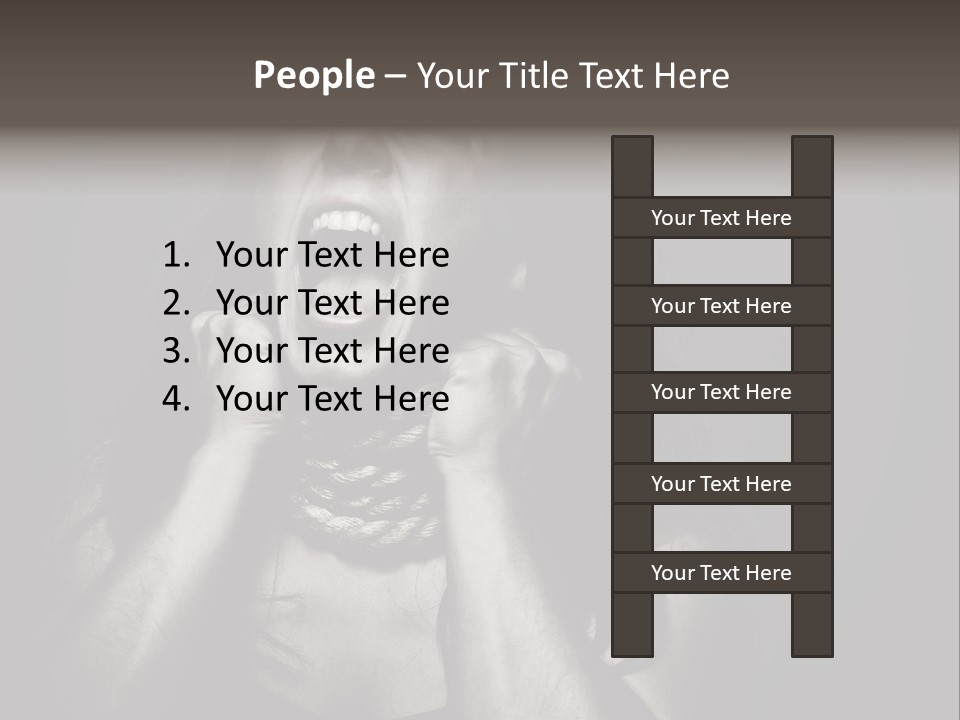 Health Orange Half PowerPoint Template