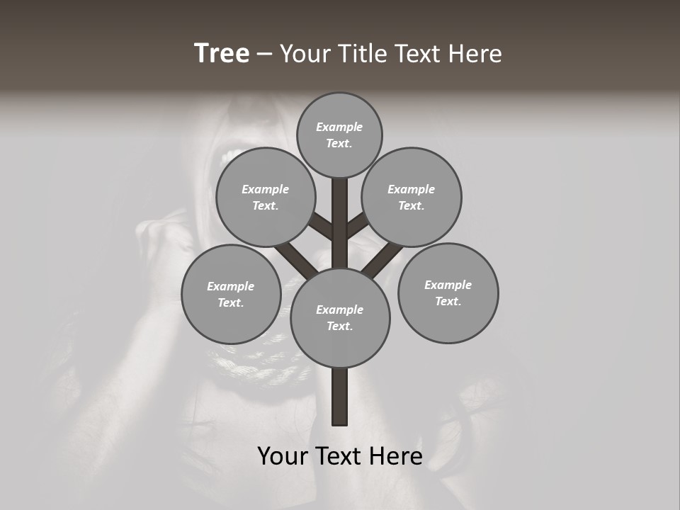 Health Orange Half PowerPoint Template