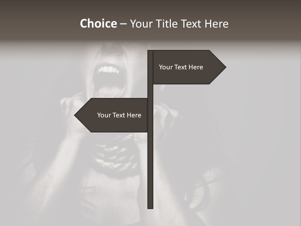 Health Orange Half PowerPoint Template