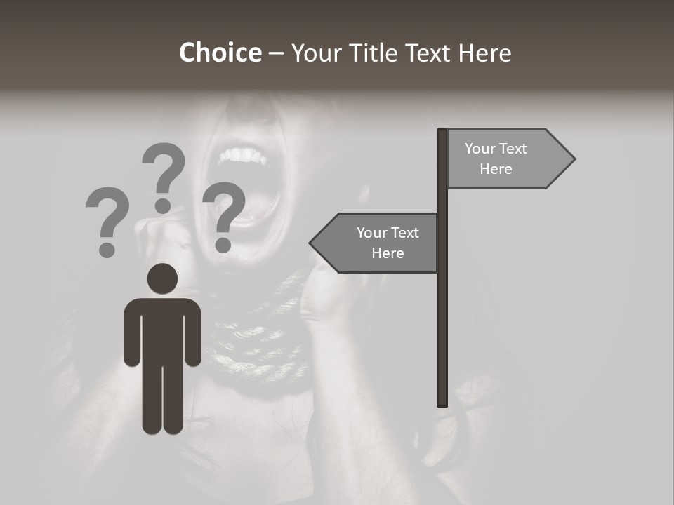 Health Orange Half PowerPoint Template