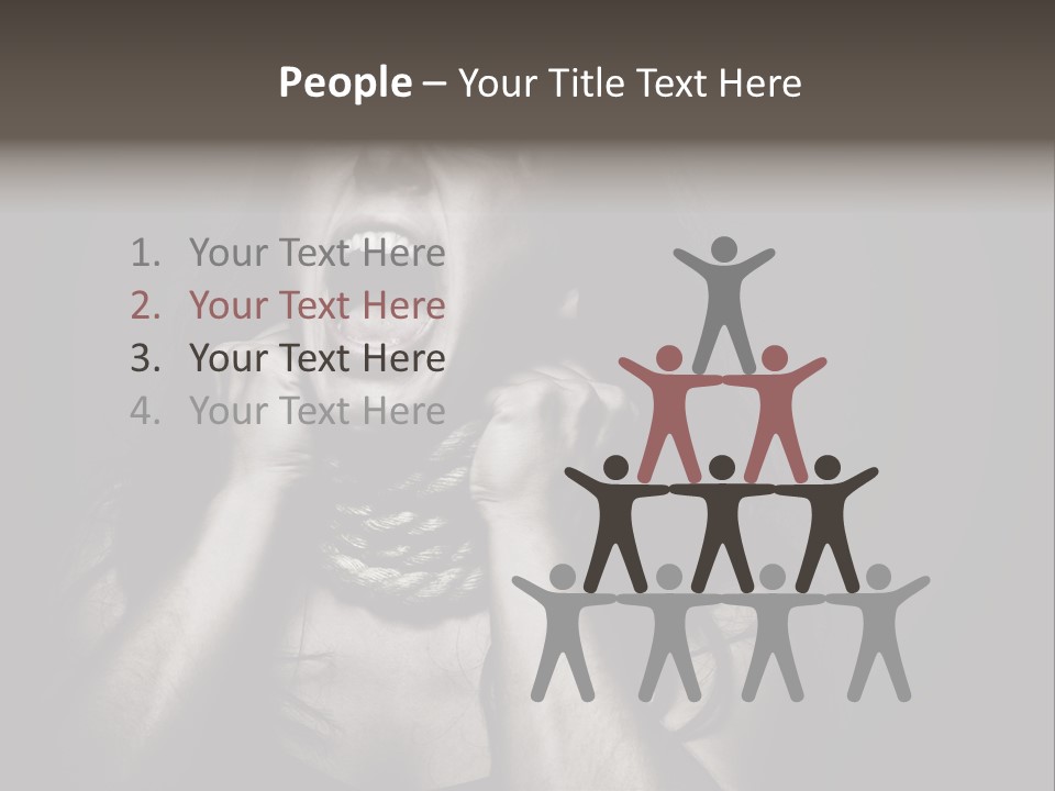 Health Orange Half PowerPoint Template