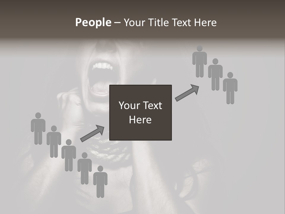 Health Orange Half PowerPoint Template