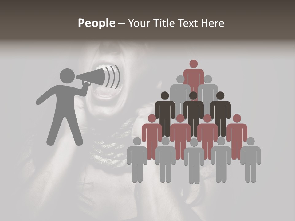 Health Orange Half PowerPoint Template