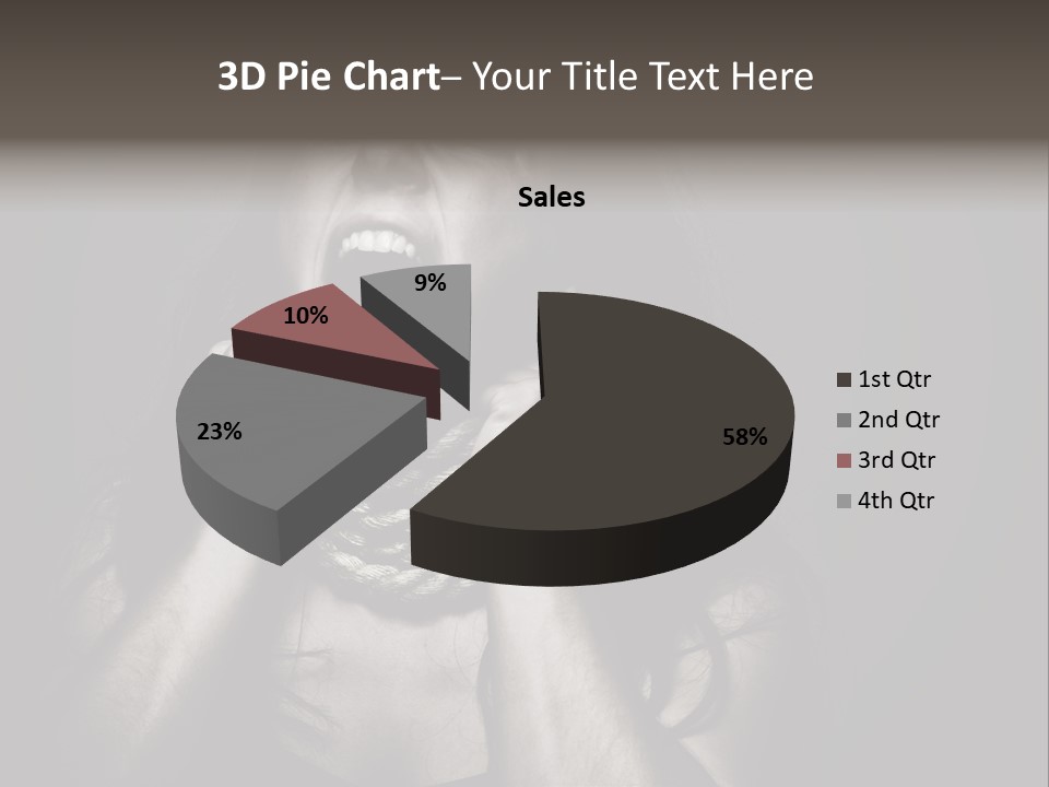 Health Orange Half PowerPoint Template