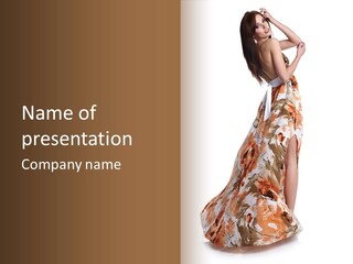 Beauty Woman Fashion PowerPoint Template