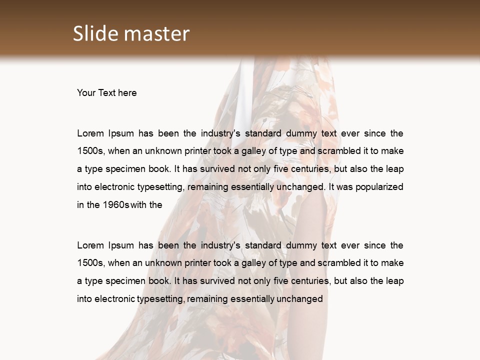 Beauty Woman Fashion PowerPoint Template