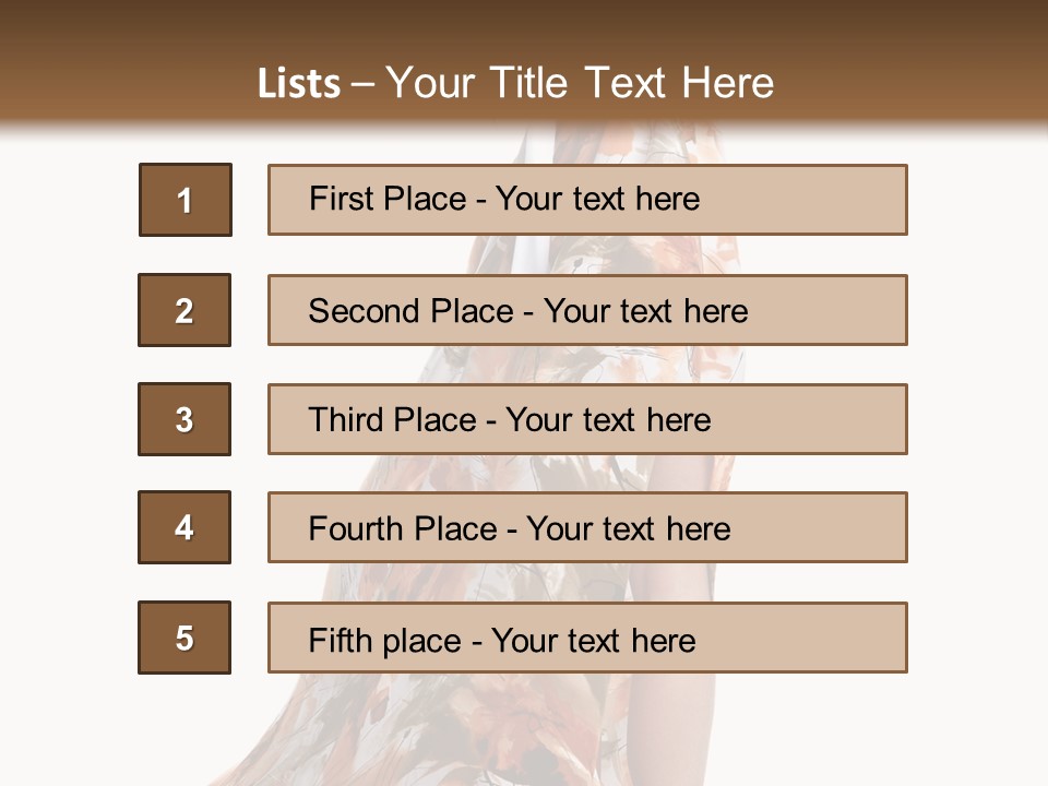 Beauty Woman Fashion PowerPoint Template
