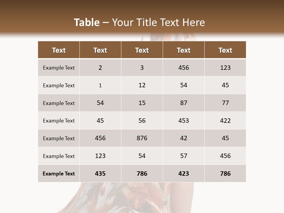 Beauty Woman Fashion PowerPoint Template