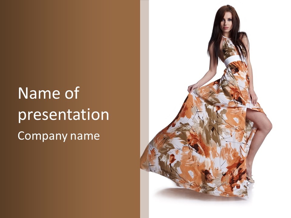 Hair Casual Body PowerPoint Template