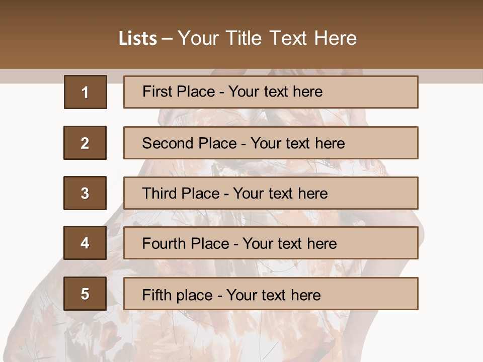 Hair Casual Body PowerPoint Template