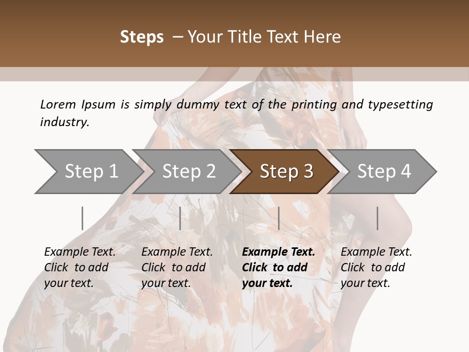 Hair Casual Body PowerPoint Template