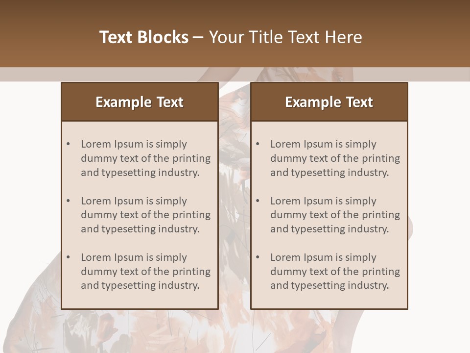 Hair Casual Body PowerPoint Template