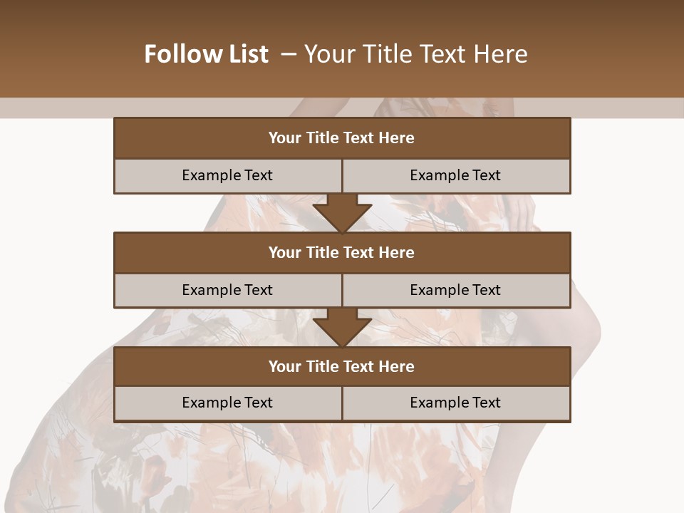 Hair Casual Body PowerPoint Template