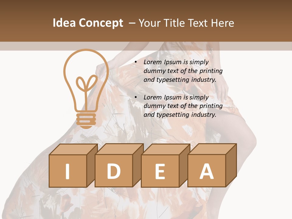 Hair Casual Body PowerPoint Template