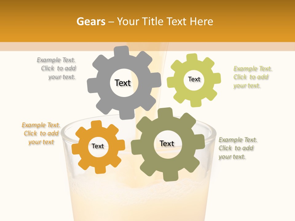 Green Gold Healthy PowerPoint Template