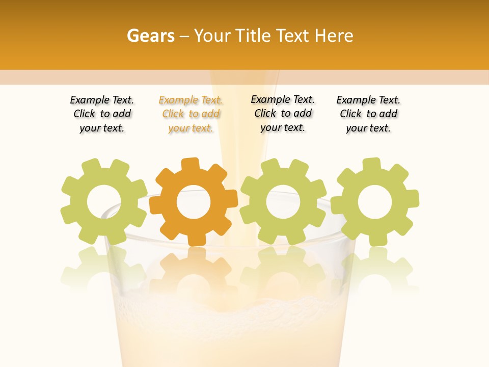 Green Gold Healthy PowerPoint Template