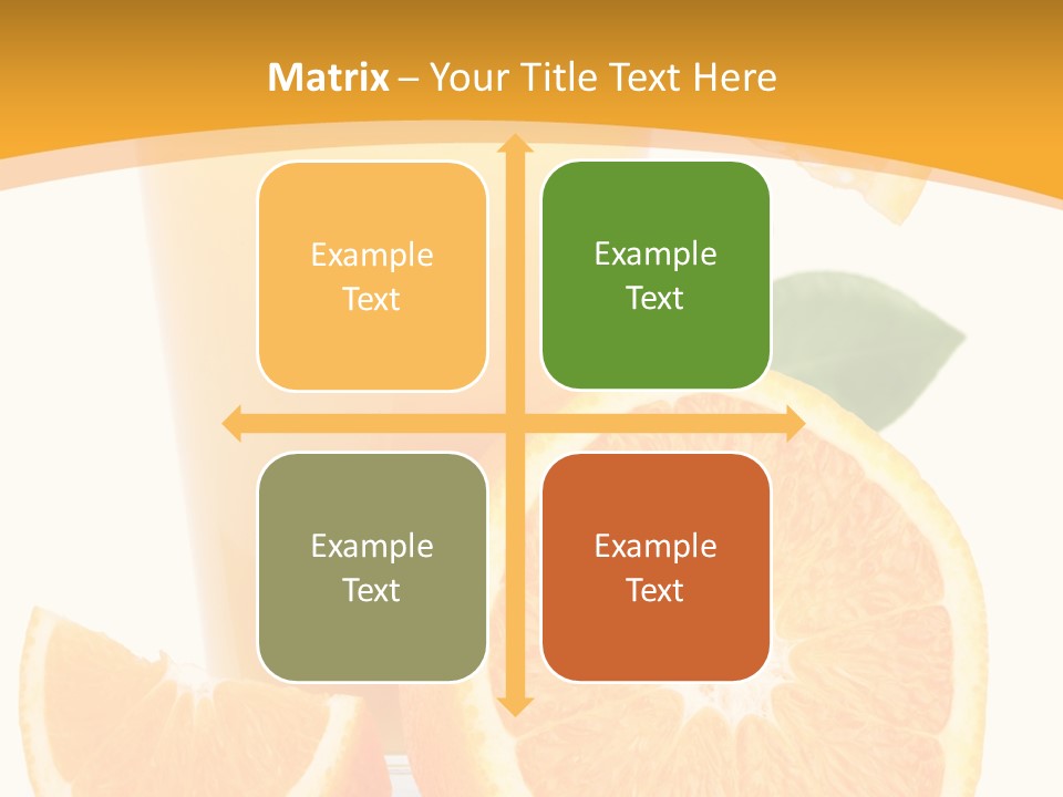 Glass White Citrus PowerPoint Template