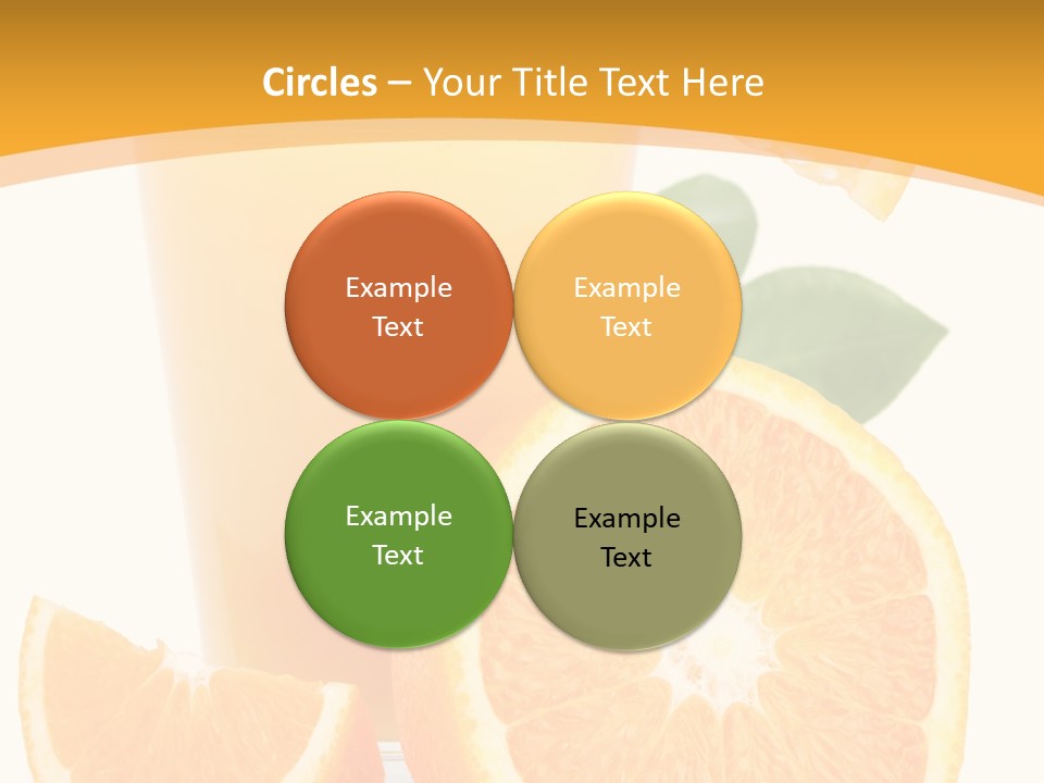 Glass White Citrus PowerPoint Template