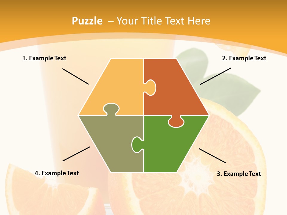Glass White Citrus PowerPoint Template