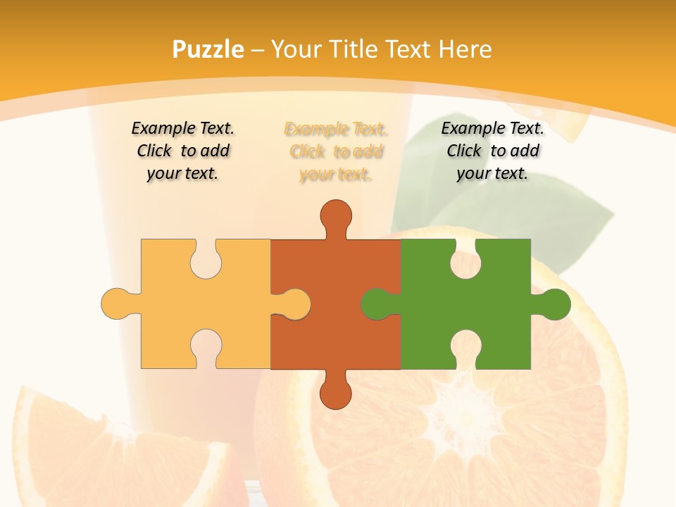 Glass White Citrus PowerPoint Template