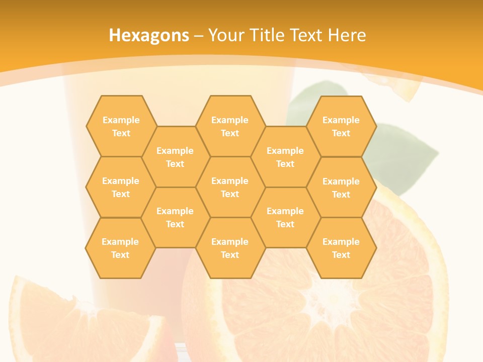 Glass White Citrus PowerPoint Template