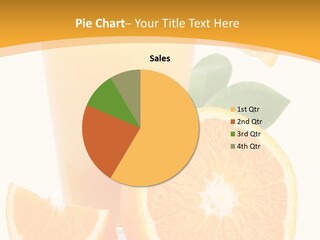 Glass White Citrus PowerPoint Template