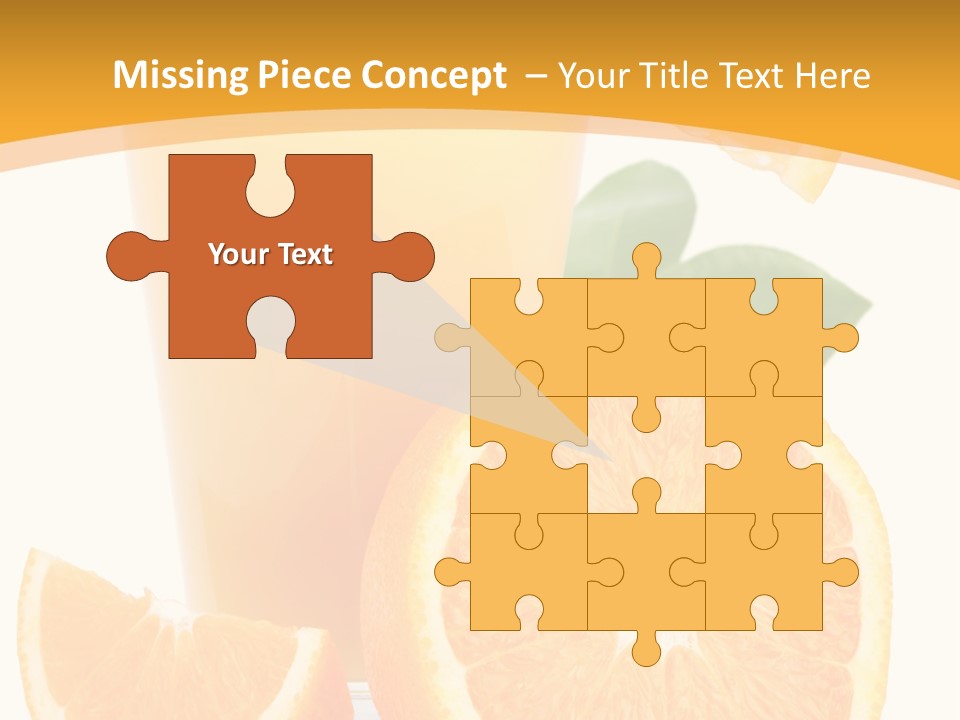 Glass White Citrus PowerPoint Template