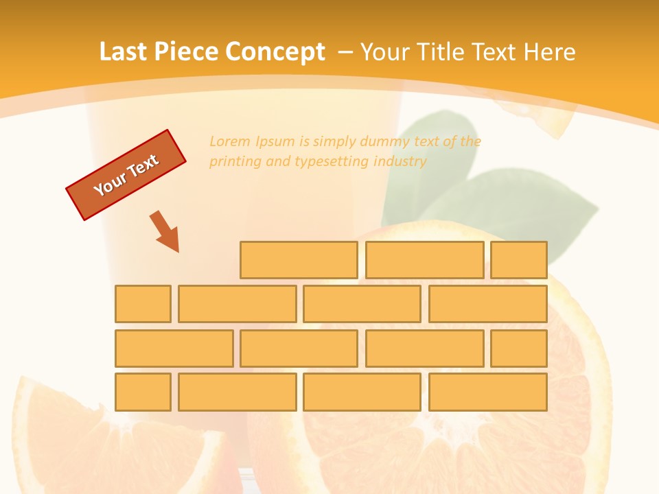 Glass White Citrus PowerPoint Template
